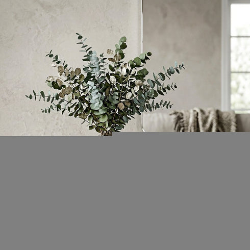 13" Light Blue Hammered Glass Table Vase