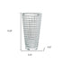 11" Clear Round Glass Table Vase