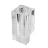 8" Clear Square Glass Table Vase