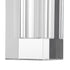 8" Clear Square Glass Table Vase