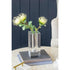 10" Clear Square Glass Table Vase
