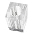 10" Clear Square Glass Table Vase