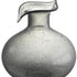 9" Light Gray Bubble Glass Round Table Vase