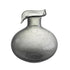 9" Light Gray Bubble Glass Round Table Vase