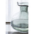 9" Light Gray Bubble Glass Round Table Vase