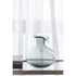9" Light Gray Bubble Glass Round Table Vase