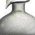 9" Light Gray Bubble Glass Round Table Vase