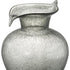 10" Light Gray Bubble Glass Round Table Vase