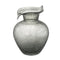 10" Light Gray Bubble Glass Round Table Vase
