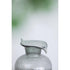 10" Light Gray Bubble Glass Round Table Vase