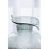 10" Light Gray Bubble Glass Round Table Vase
