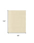 6' X 9' Ivory Wool Geometric Hand Knotted Area Rug