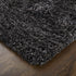 9' X 12' Black Shag Hand Tufted Area Rug