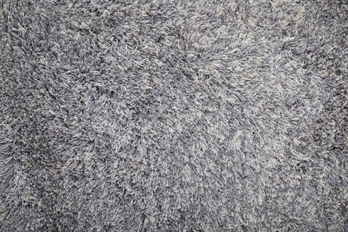 9' X 12' Gray Shag Hand Tufted Area Rug