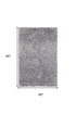 9' X 12' Gray Shag Hand Tufted Area Rug