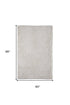9' X 12' Ivory Shag Hand Tufted Area Rug