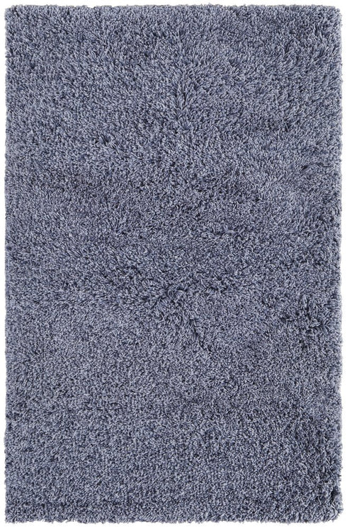 9' X 12' Blue Shag Hand Tufted Area Rug