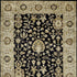 8' X 10' Black Wool Oriental Hand Knotted Area Rug