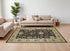 8' X 10' Black Wool Oriental Hand Knotted Area Rug