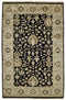 8' X 10' Black Wool Oriental Hand Knotted Area Rug