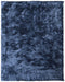 8' X 10' Blue Shag Hand Tufted Area Rug