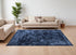 8' X 10' Blue Shag Hand Tufted Area Rug