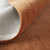 8' X 11' Orange Wool Hand Woven Area Rug