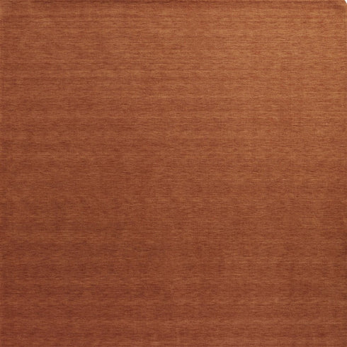 8' X 11' Orange Wool Hand Woven Area Rug
