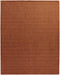8' X 11' Orange Wool Hand Woven Area Rug