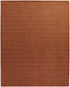 8' X 11' Orange Wool Hand Woven Area Rug