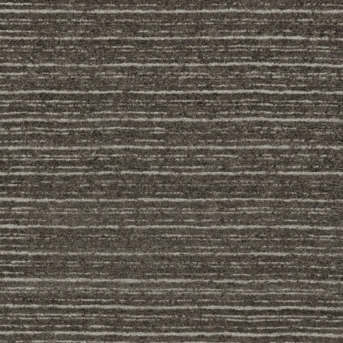 5' X 8' Brown and Ivory Wool Striped Hand Tufted Area Rug