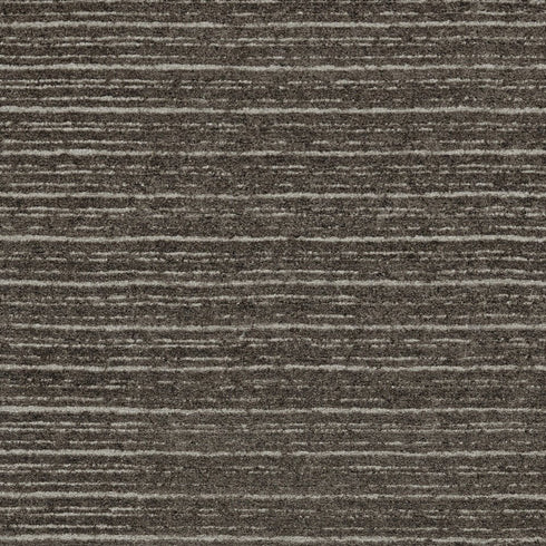 5' X 8' Brown and Ivory Wool Striped Hand Tufted Area Rug