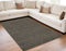 5' X 8' Brown and Ivory Wool Striped Hand Tufted Area Rug