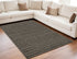 5' X 8' Brown and Ivory Wool Striped Hand Tufted Area Rug