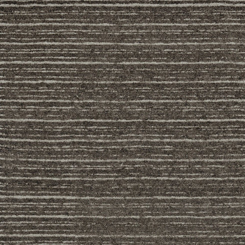 5' X 8' Brown and Ivory Wool Striped Hand Tufted Area Rug