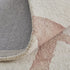 9' X 13' Ivory Pink and Tan Wool Geometric Hand Tufted Area Rug