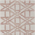 9' X 13' Ivory Pink and Tan Wool Geometric Hand Tufted Area Rug