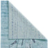 5' X 8' Blue and Gray Abstract Hand Tufted Area Rug