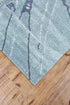 5' X 8' Blue and Gray Abstract Hand Tufted Area Rug