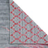 8' X 11' Red and Gray Abstract Hand Tufted Area Rug