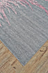 8' X 11' Red and Gray Abstract Hand Tufted Area Rug