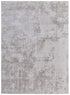 8' X 11' Taupe And Silver Abstract Distressed Area Rug