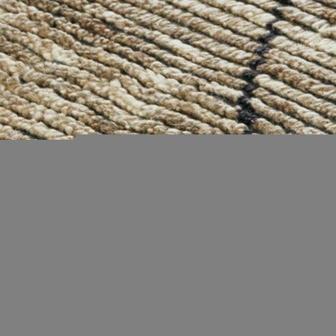 6' X 9' Gray Wool Geometric Hand Knotted Area Rug