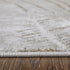 8' X 11' Silver Brown and Taupe Abstract Power Loom Area Rug