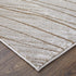 8' X 11' Silver Brown and Taupe Abstract Power Loom Area Rug