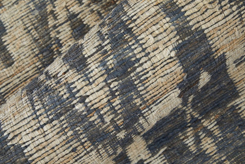 8' X 11' Tan and Gray Geometric Hand Woven Area Rug