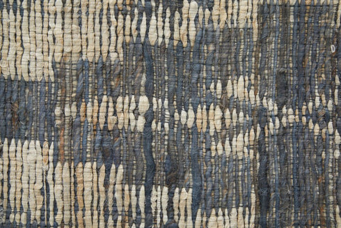 8' X 11' Tan and Gray Geometric Hand Woven Area Rug