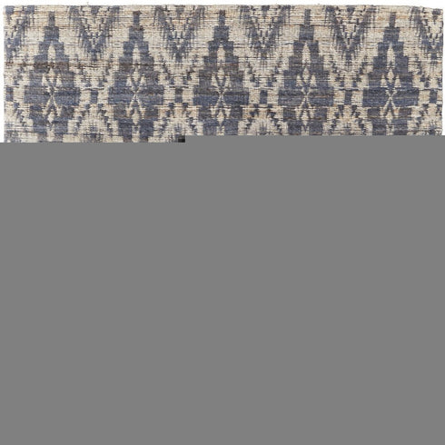8' X 11' Tan and Gray Geometric Hand Woven Area Rug