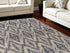 8' X 11' Tan and Gray Geometric Hand Woven Area Rug