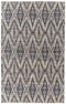 8' X 11' Tan and Gray Geometric Hand Woven Area Rug